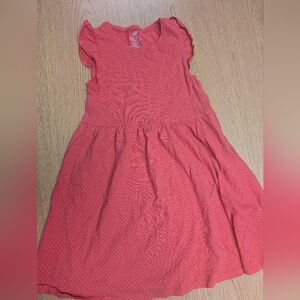 H&M Coral Dress with White Dots